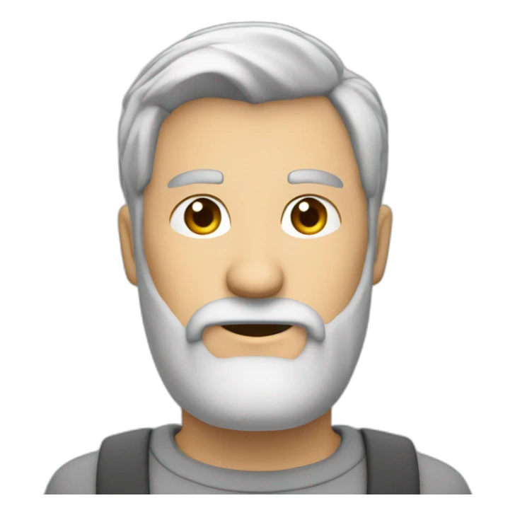 northern europes laziest coder grey hair with beard 40 years old sticker
