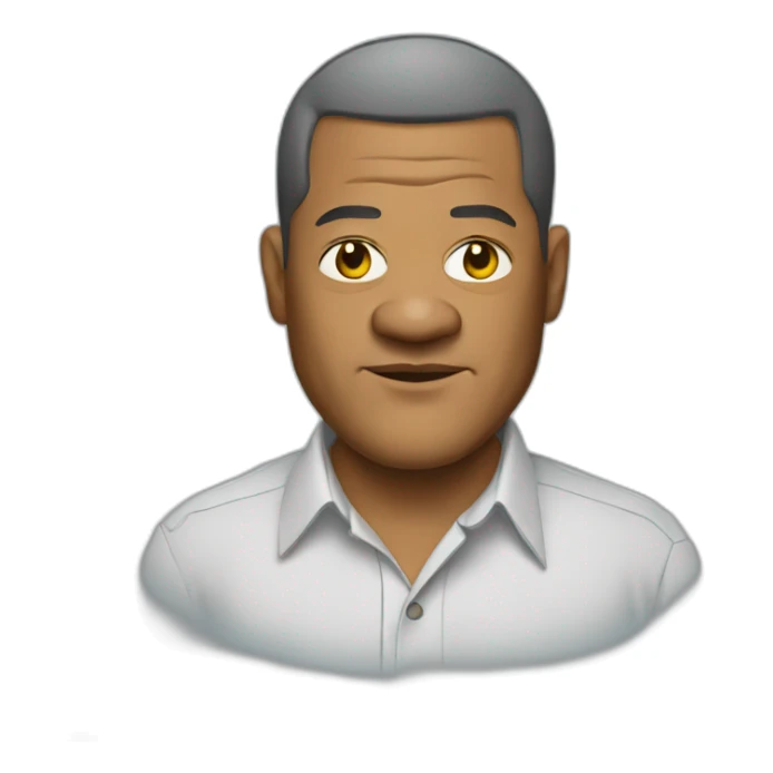 laurence-fishburne cartoon wearing shirt sticker