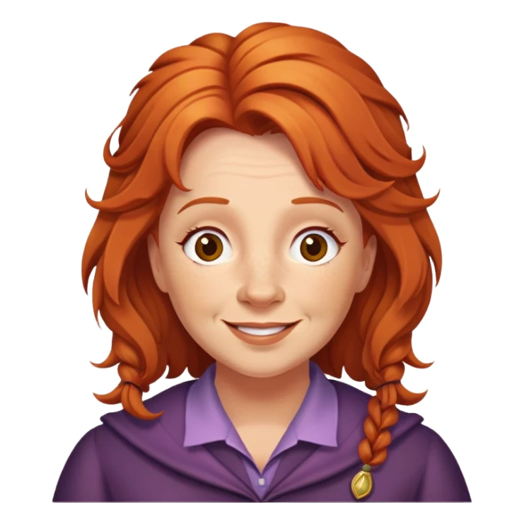 molly weasley, hair is a bit messy, happy sticker