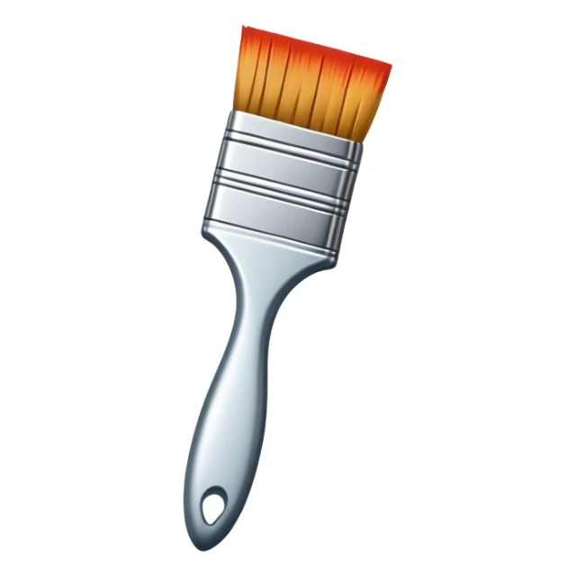 Metal painting icon, hand-painted metal object like a plate or decorative piece with intricate patterns, visible paintbrush, metal surface with vibrant enamel or acrylic paints, no finished artwork, just the painting process, minimalistic style, clean lines, transparent background. sticker