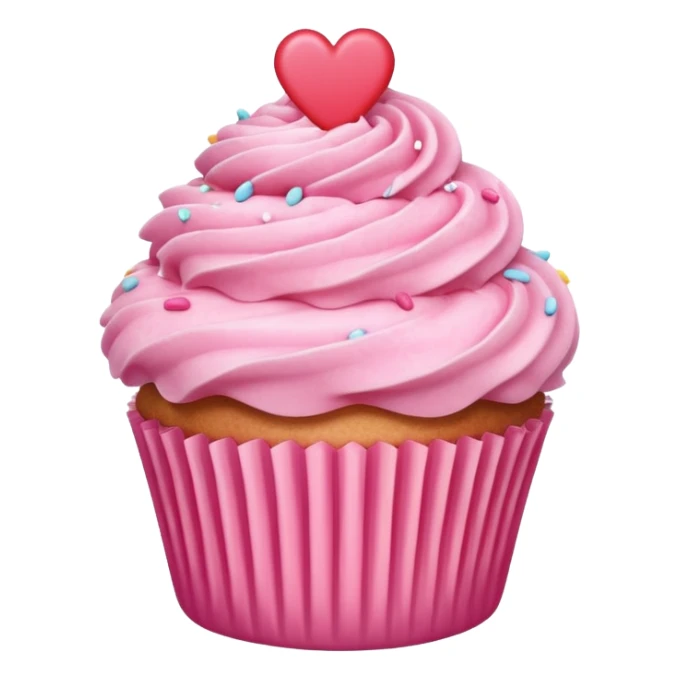 can you make a pink emoji that is aesthetically pleasing, and make it in for of a food or drink sticker
