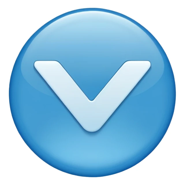 Emoji de verificación azul sticker