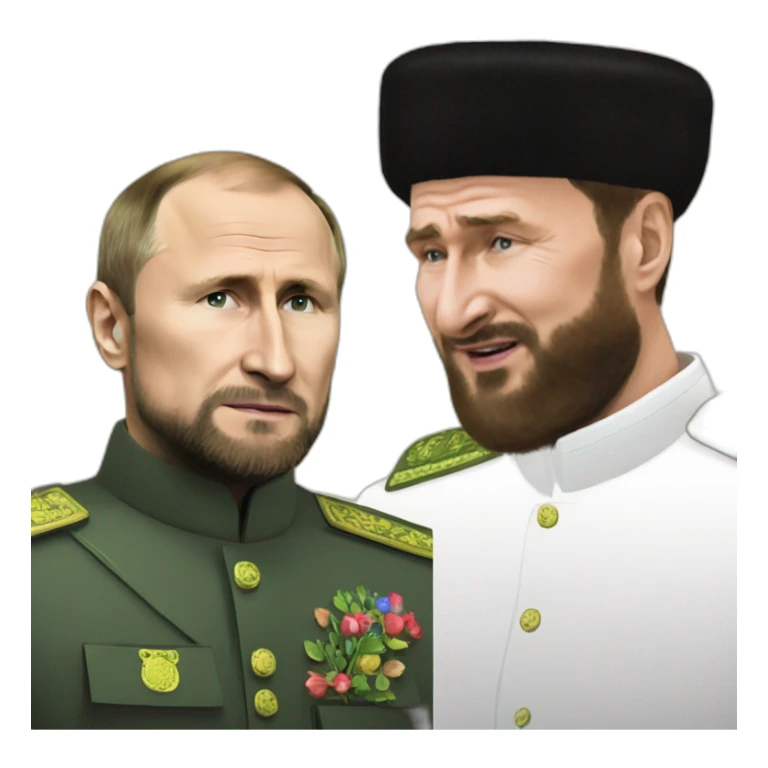 Ramzan kadyrov and putin loves sticker