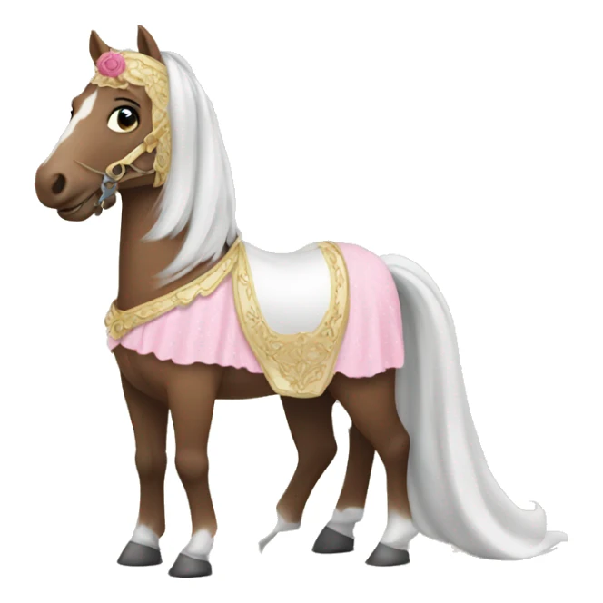 HORSE WITH PRINCESS DRESS sticker