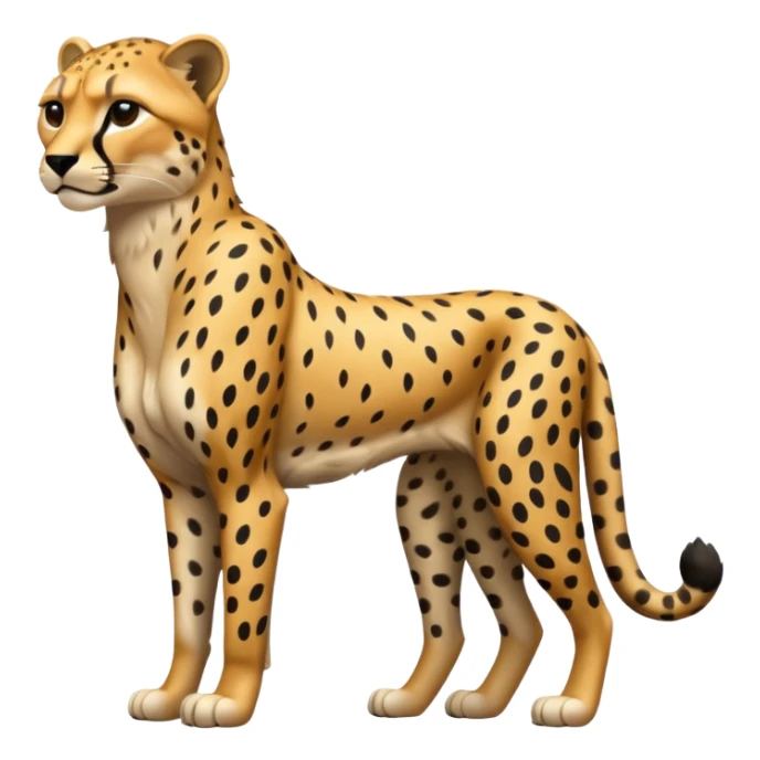 Emoji de un chita de cuerpo completo sticker