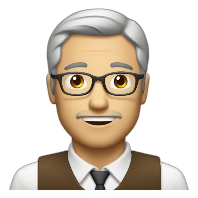 withe men with glass of coffee sticker