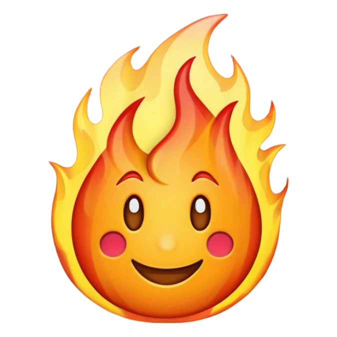 number ten emoji with flames around it sticker