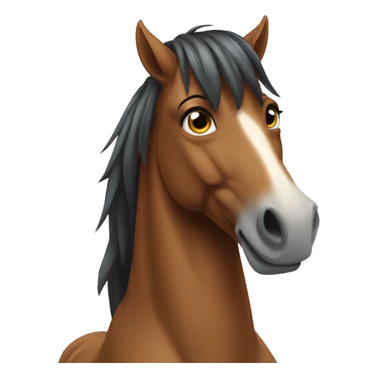 A Horse That Looks Perfect in the Front But horrible in the back  sticker