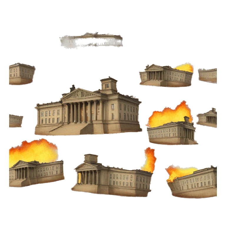 Reichstag on fire sticker