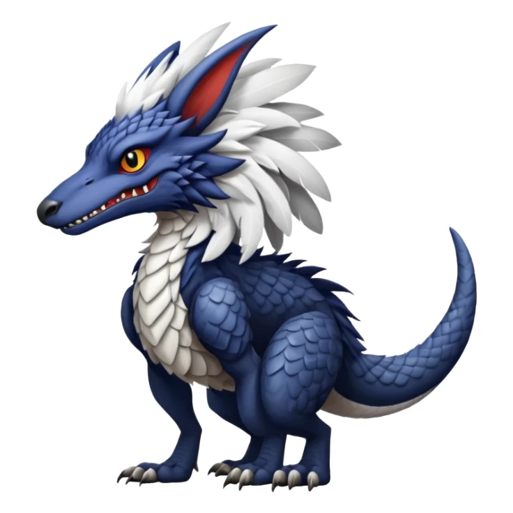 Sergal-raptor-nargacuga-vernid-animal-creature sticker