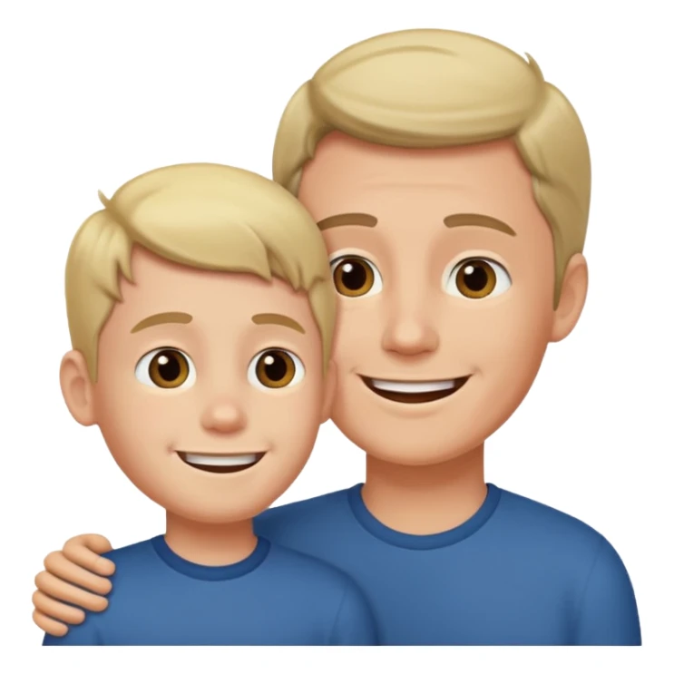 hijo habalndo con padre sticker