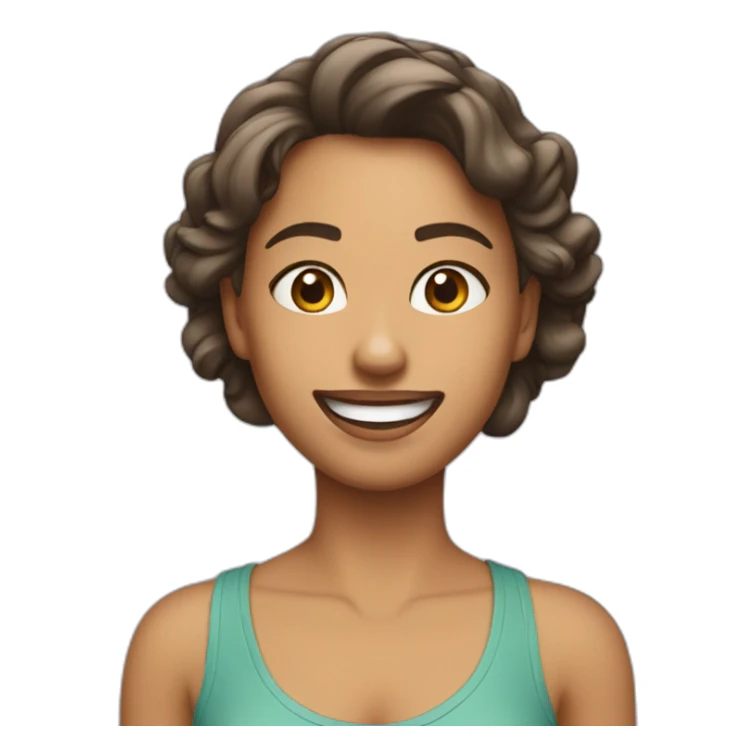 Femme qui se rire une balle dans la tête sticker