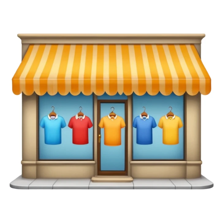 clothing store on the street sticker