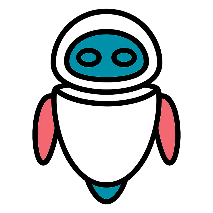 Robot EVE from WALLE sticker
