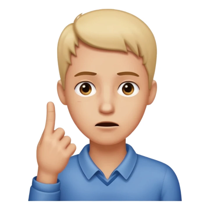 showing with your big finger on the neck  sticker