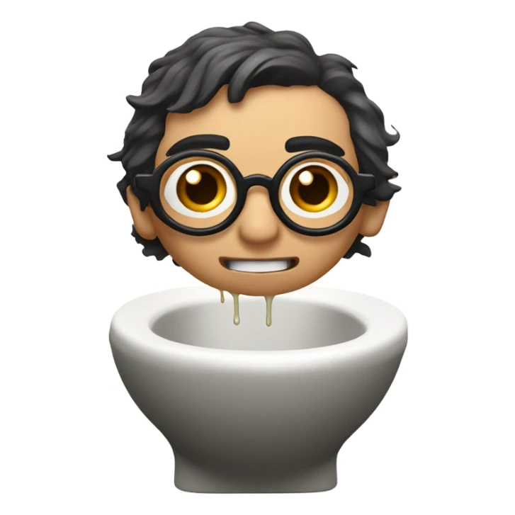 Harry Potter on the toilet sticker