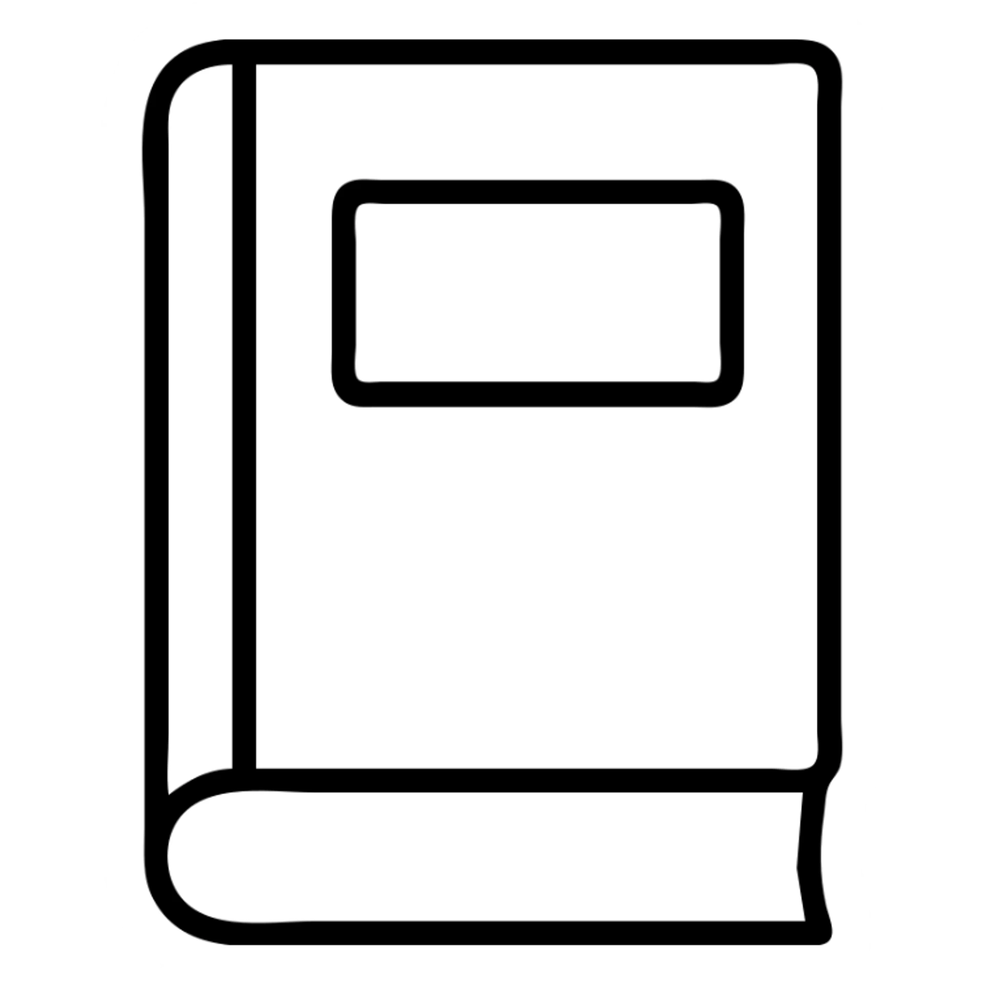 book with red page nothing written on it and with a brown cover sticker