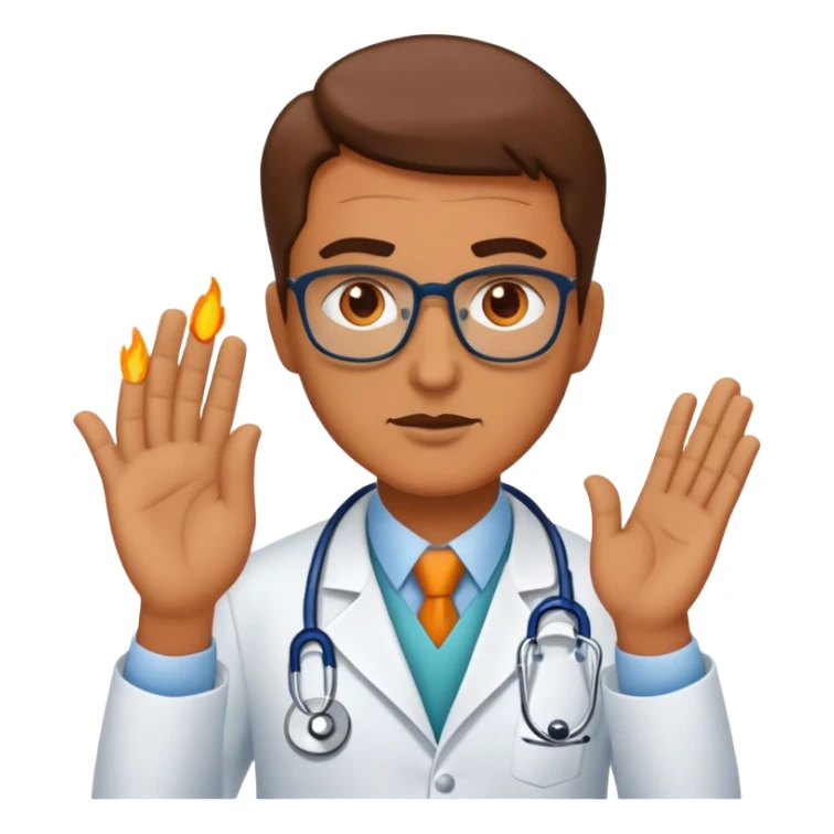 Doctor psychologist ridiculing human vices, sins and mistakes sticker