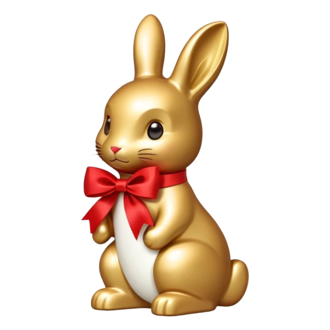 Lindt goldbunny with red ribbon sticker