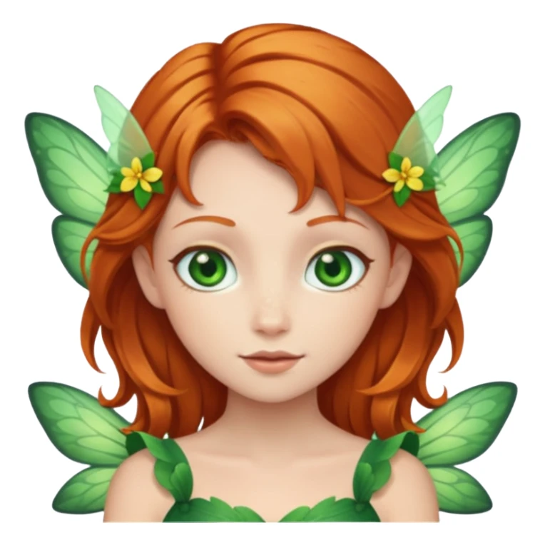 fairy with ginger hair  sticker