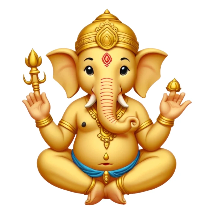 a ganesh sticker classic oniy use black colur and some lines sticker