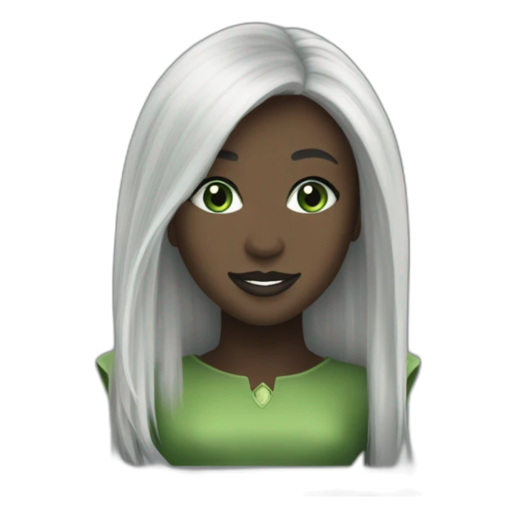 Elphaba wicked cynthia erivo black hair sticker