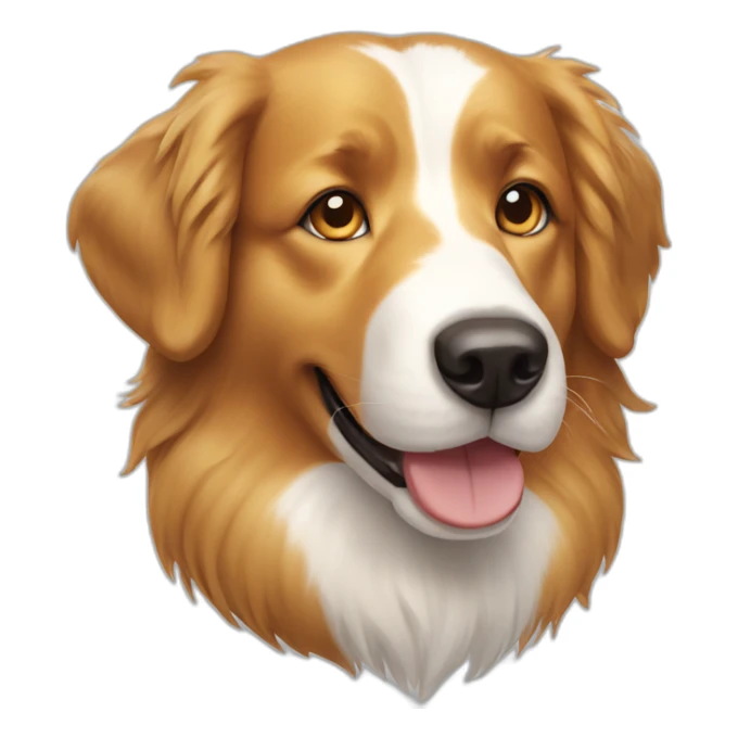 border collie golden retriever dog sticker