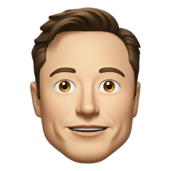 Elon musk vieux et méchant sticker