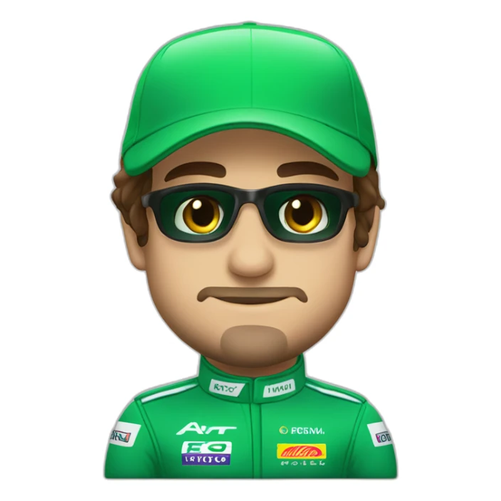 fernando alonso f1 green aston martin sticker