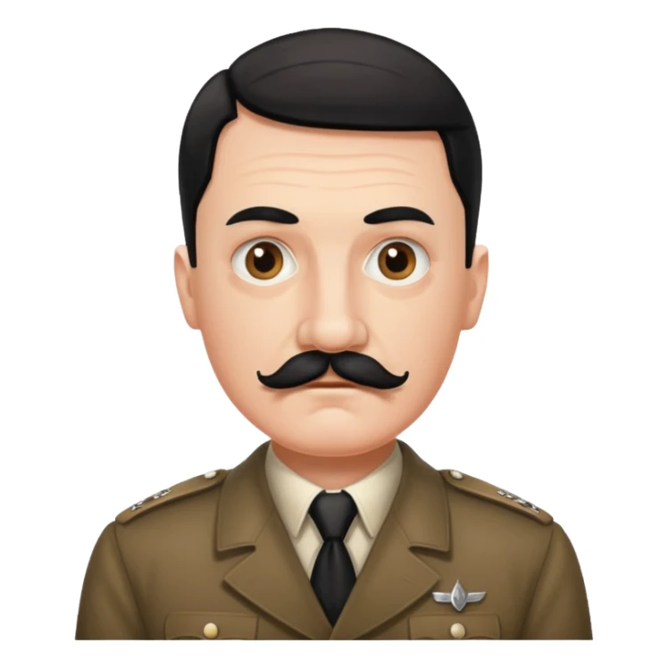 A man who look like hitler sticker