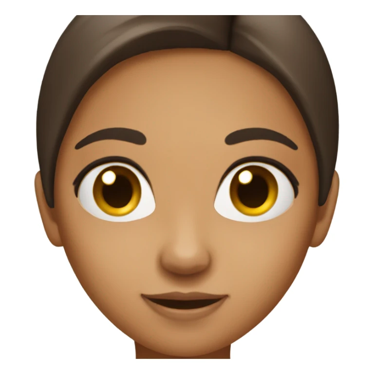 Tan skin girl with long dark brown hair sticker