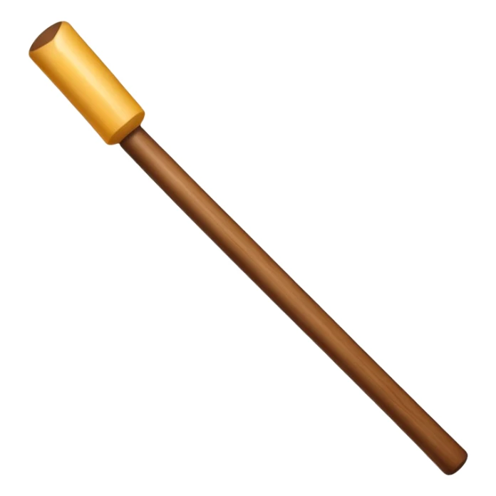 wooden long stick (White Colour) sticker