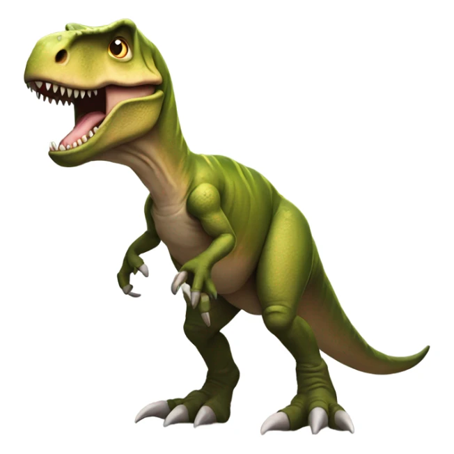T.Rex with one arm on one leg sticker
