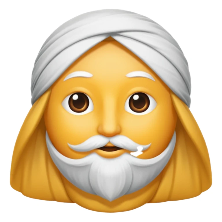 Bir baş örtülü mor kıyafetli  büyükanne sticker