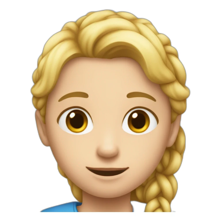 Un enfant disant stp avec un cœur  sticker