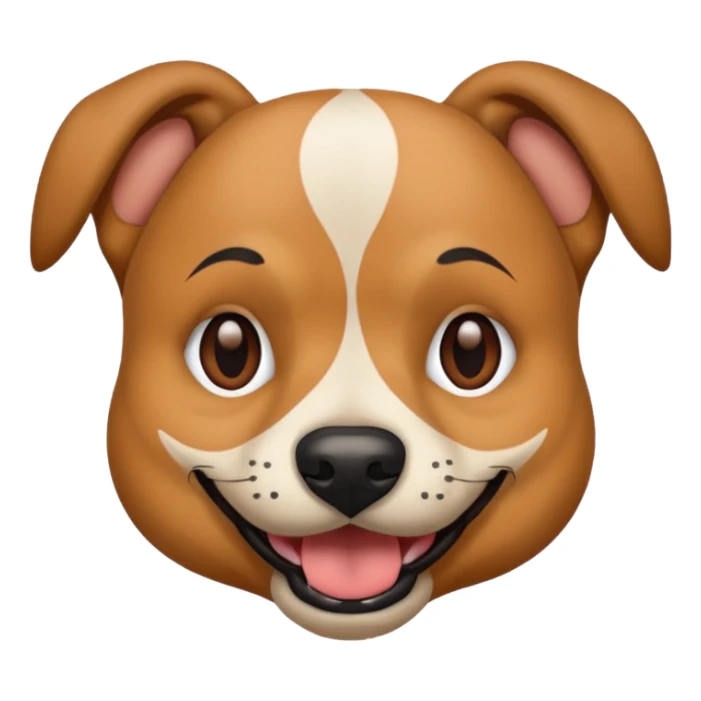dog with tattoed face sticker