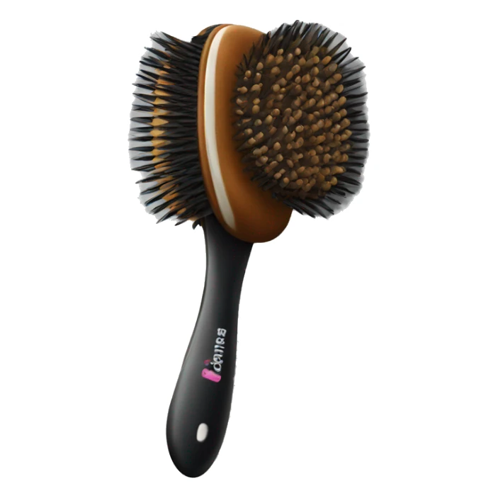 a glove hairbrush  sticker