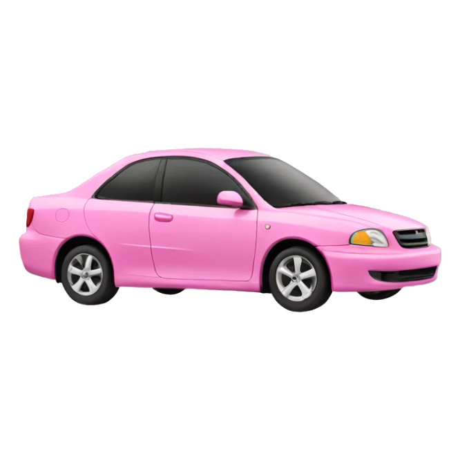 Pink car sticker