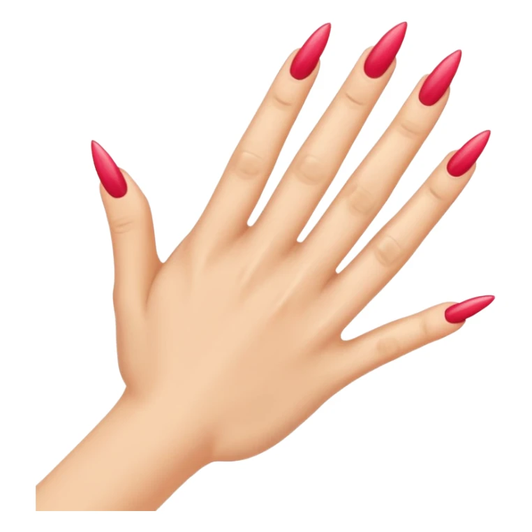 take this emoji: 😌 and add pinched fingers with long nails sticker