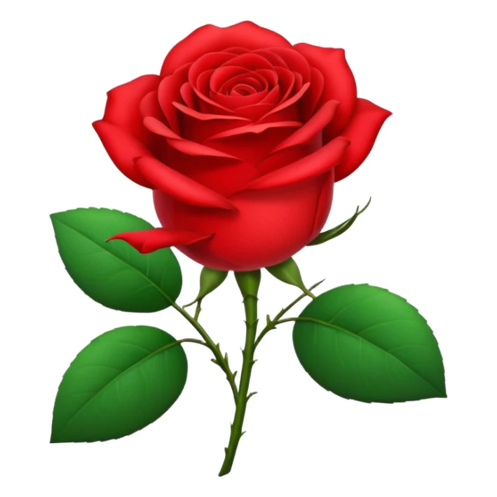 Make a red rose without the stem, just the (red) flower and two leaves.
 sticker