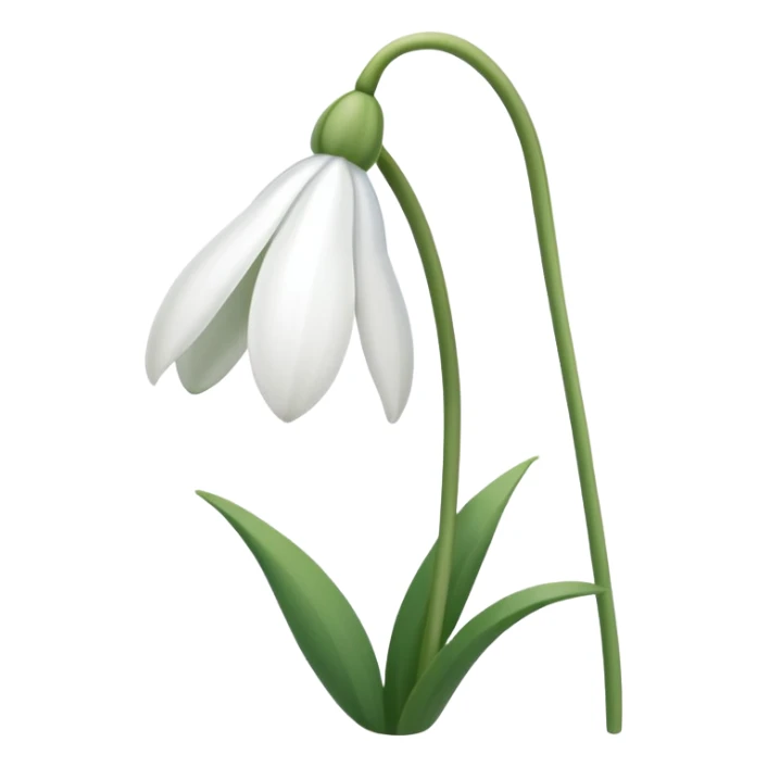 snowdrop emoji sticker