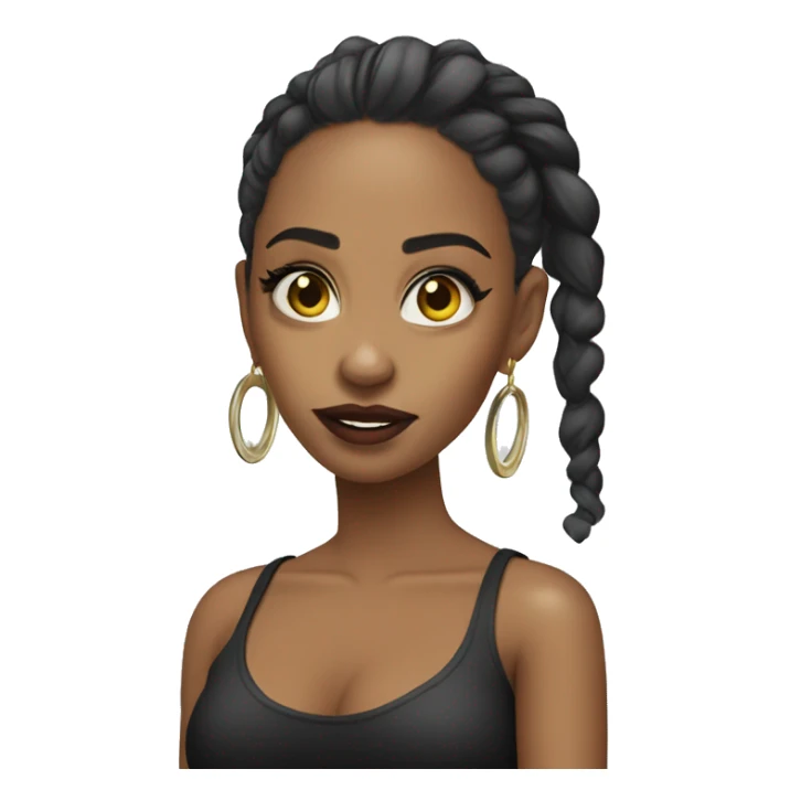 the singer bad gyal aka alba farelo sticker