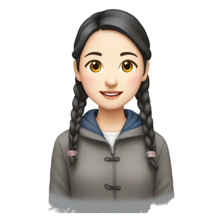 a girl live from Anhui China sticker