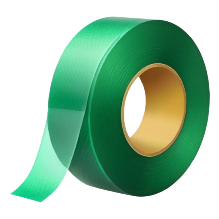 emoji of warm light green tape sticker