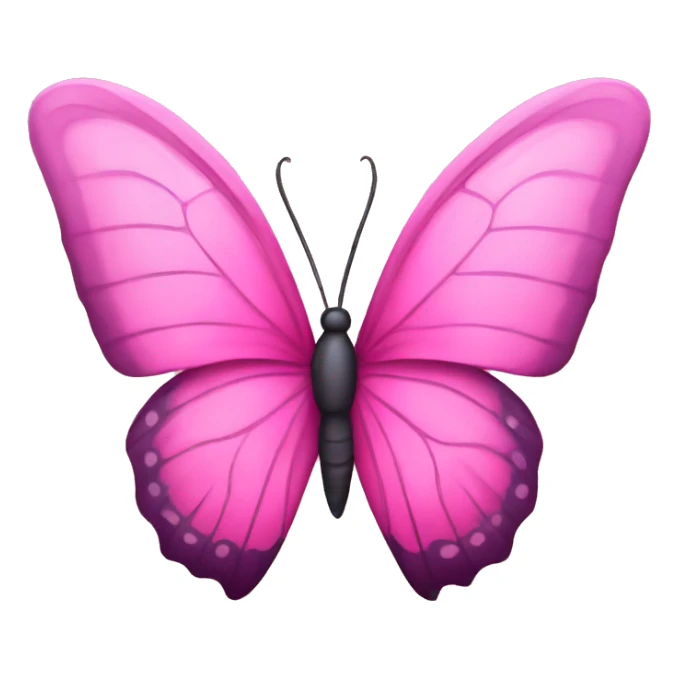 Pink butterfly  sticker
