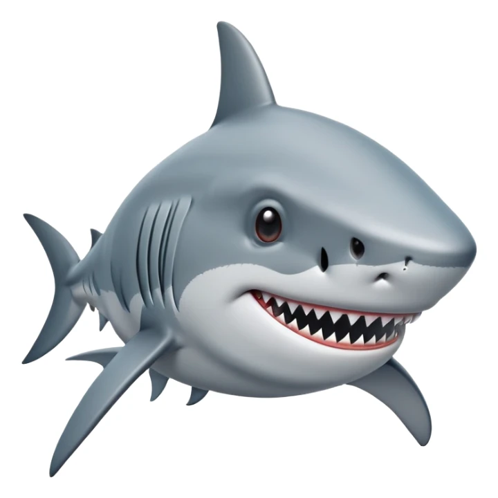 Shark with dreads sticker