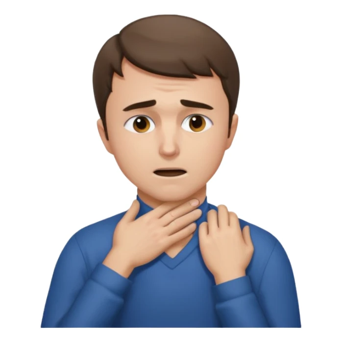 charlie kirk holding his neck with his right hand in pain sticker
