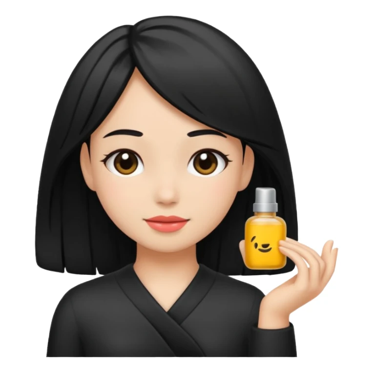 Girl Selfcare Hairblack sticker