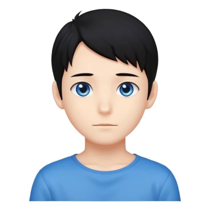 Naruto Anime style boy head no band head sticker