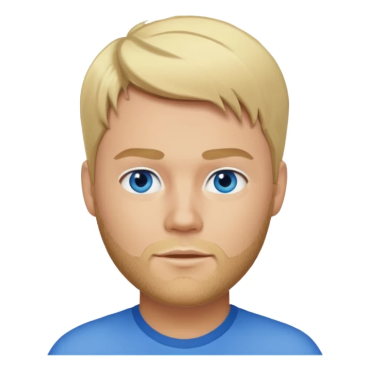 Brian McFadden blonde hair, blue eyes sticker